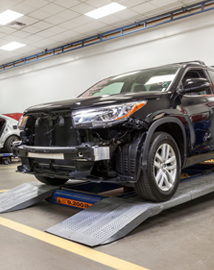 Toyota on vehicle lift | LeadCar Toyota Wausau in Wausau WI