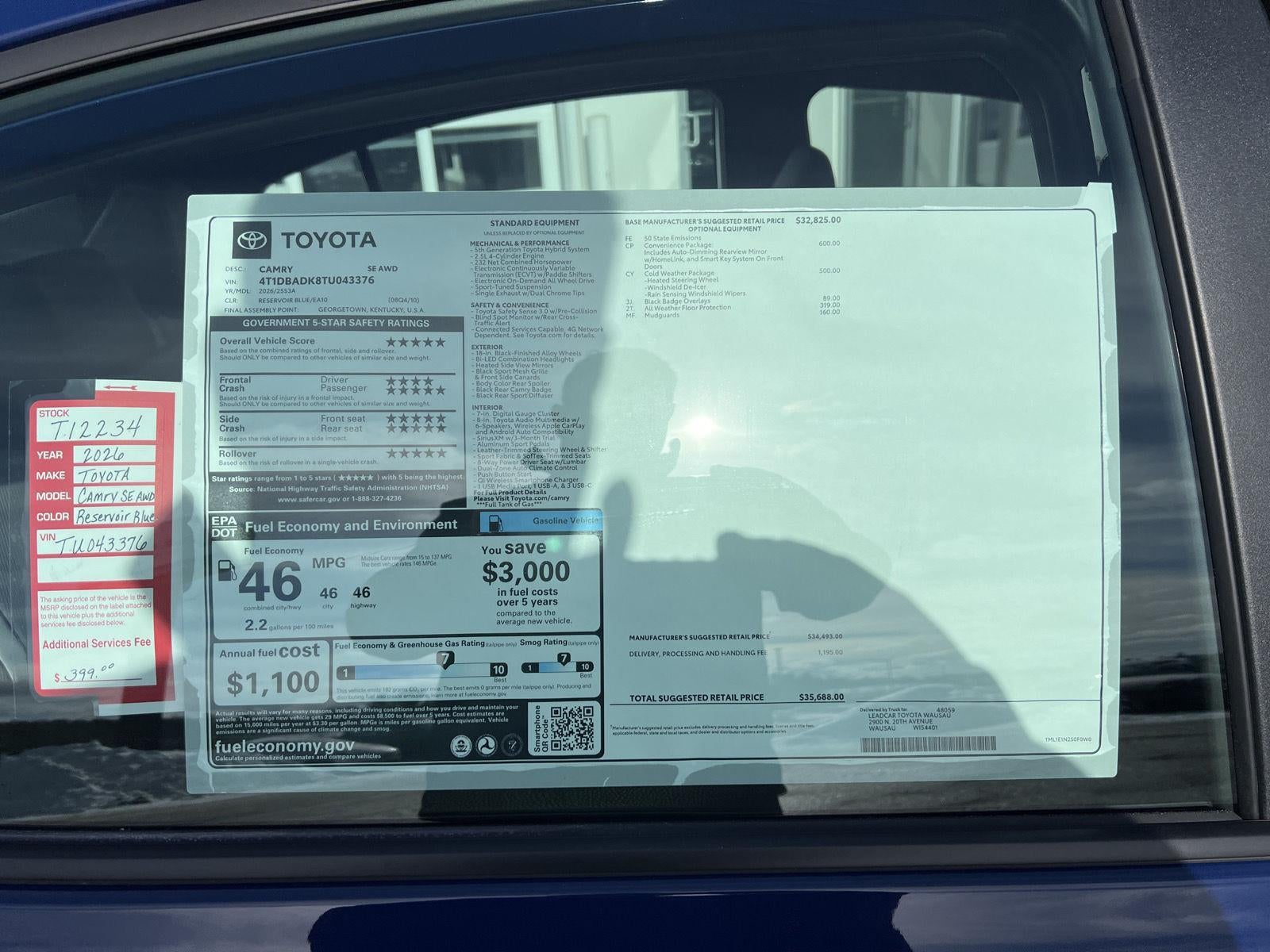 2026 Toyota Camry SE AWD