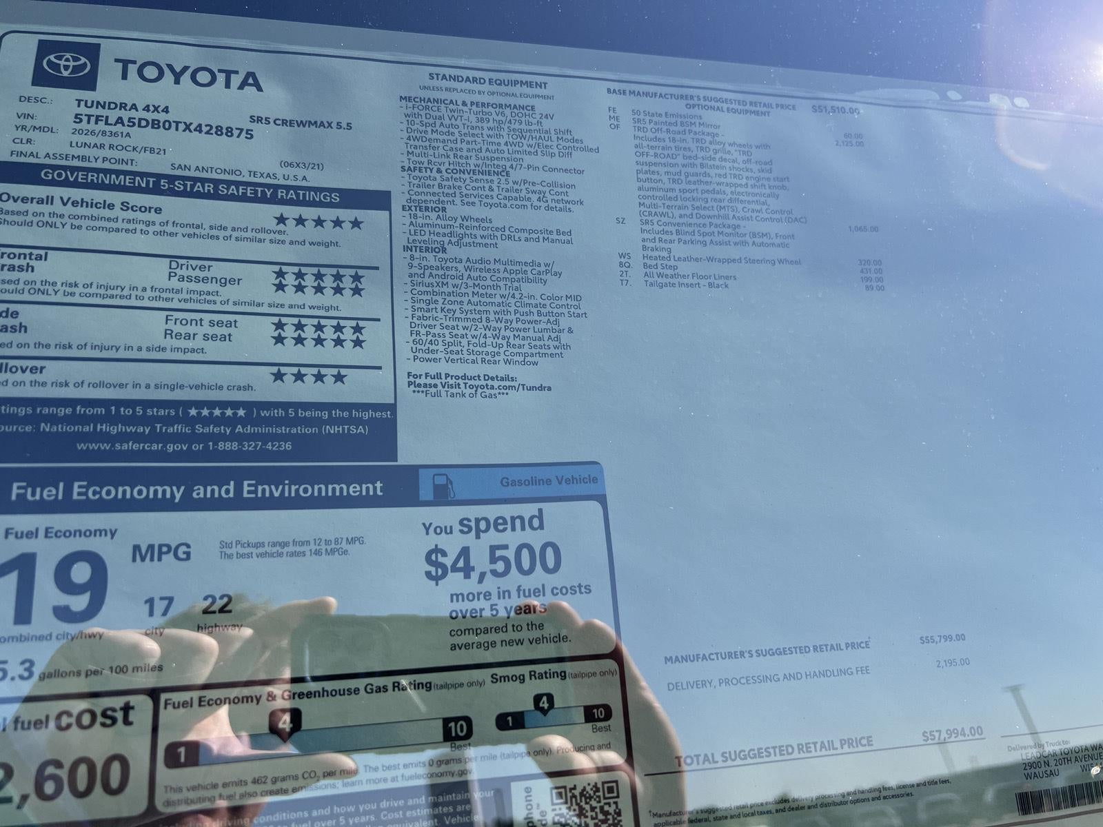 2026 Toyota Tundra SR5