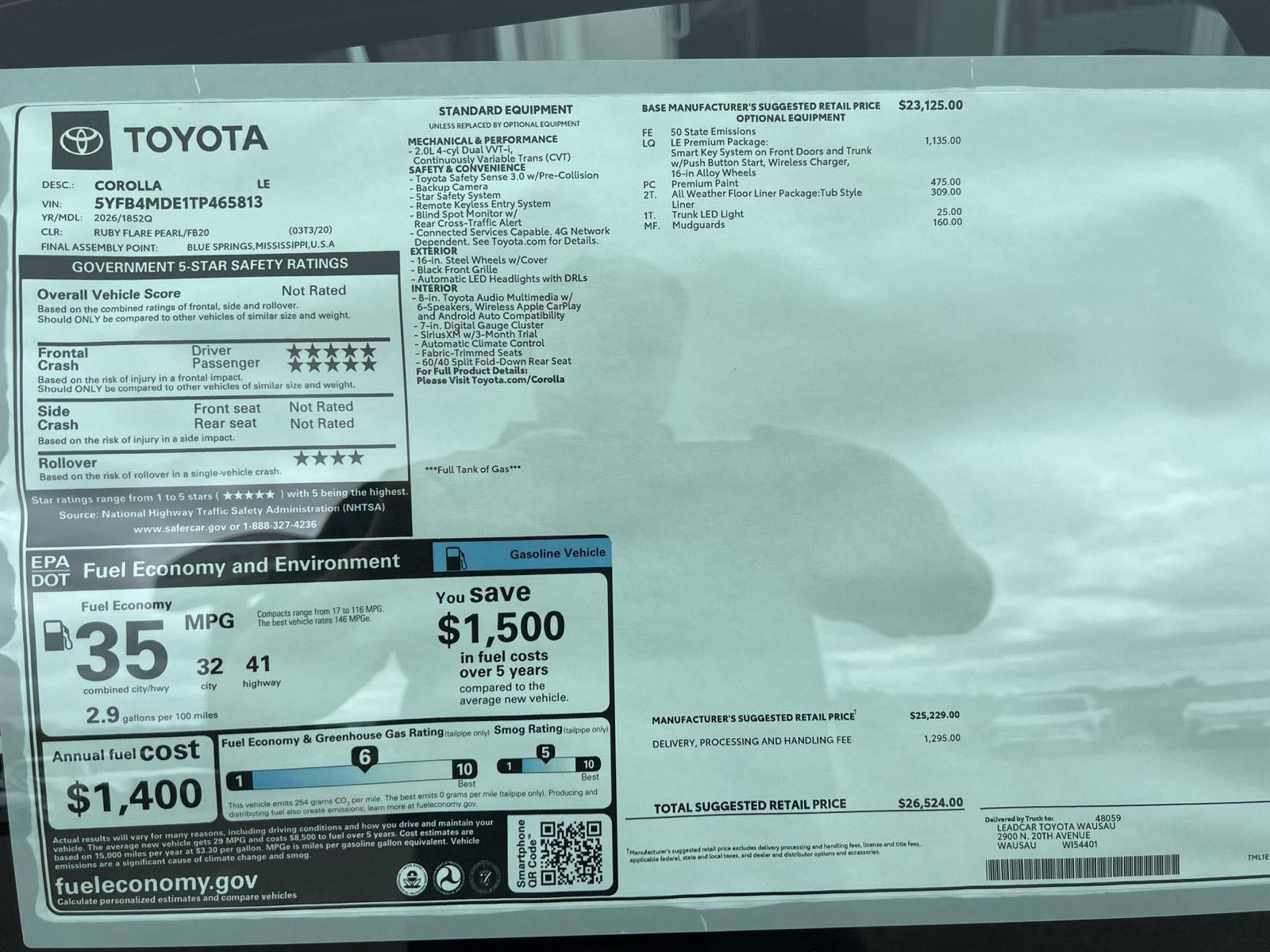 2026 Toyota Corolla LE