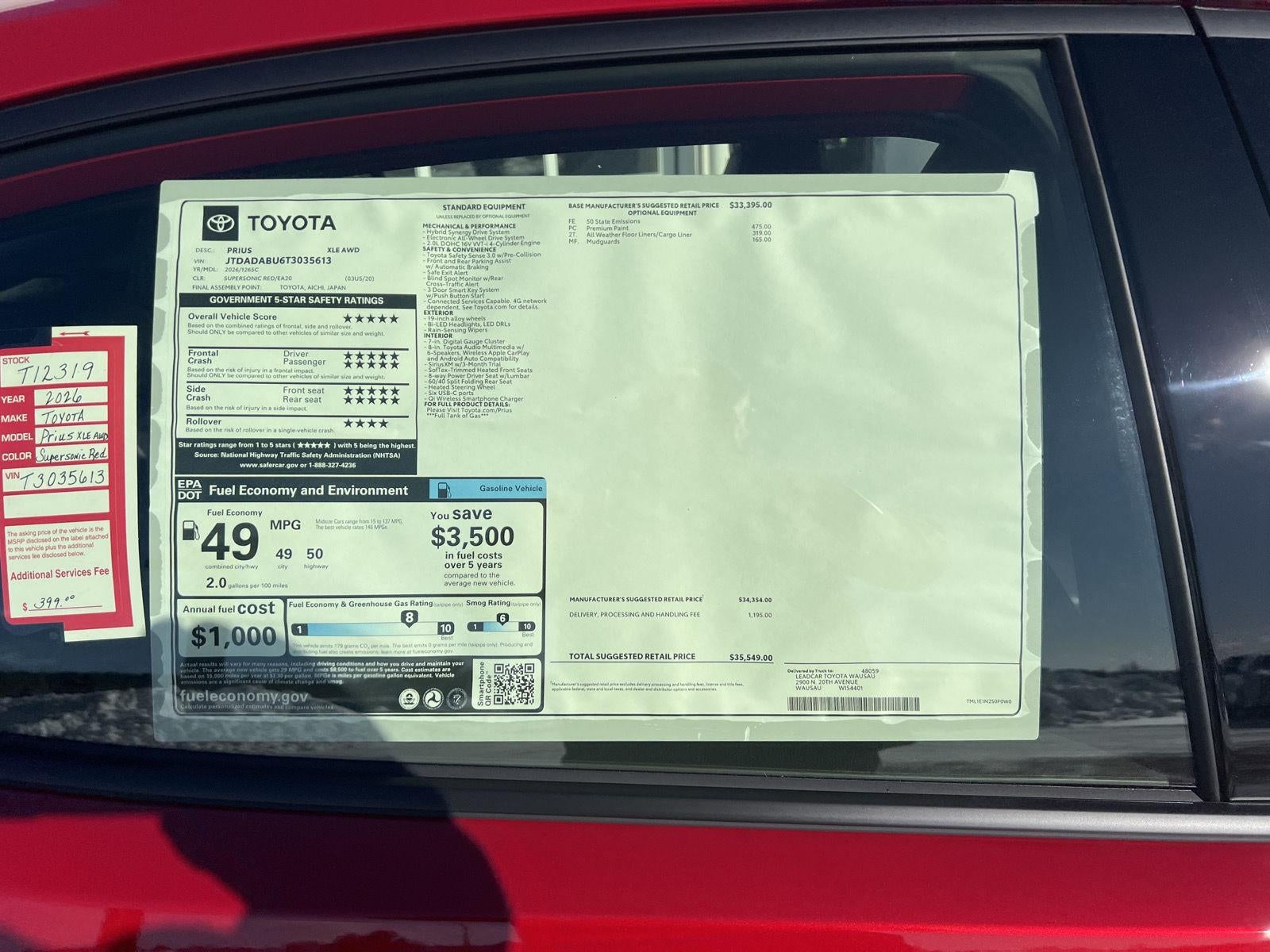 2026 Toyota Prius XLE AWD