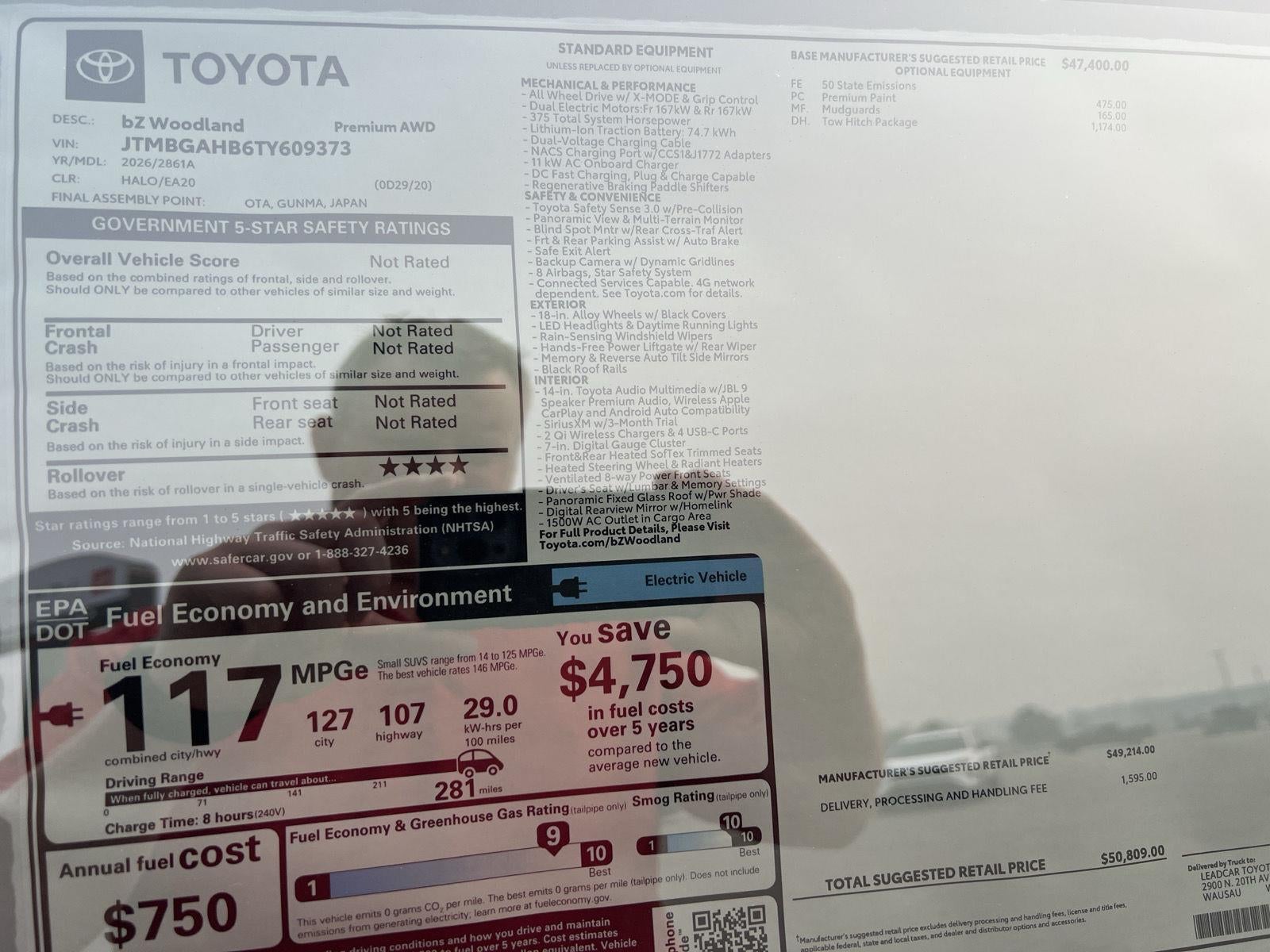 2026 Toyota bZ Woodland Base