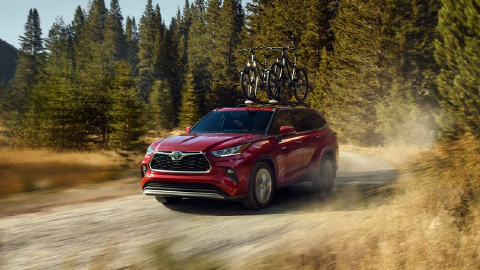 2020 Highlander in woods