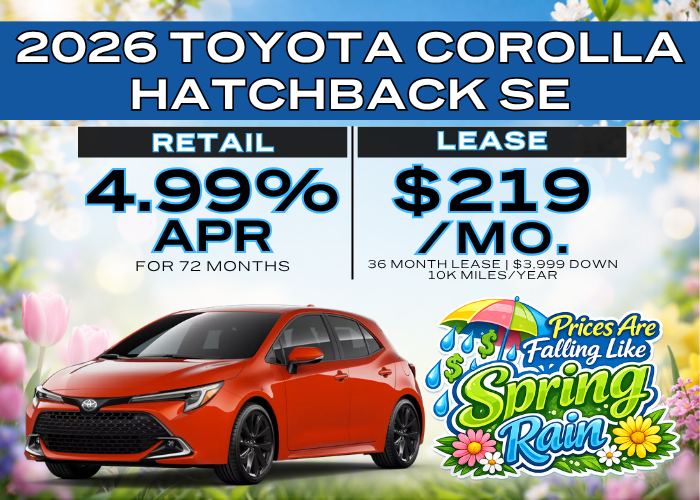 2026 TOYOTA COROLLA HATCHBACK