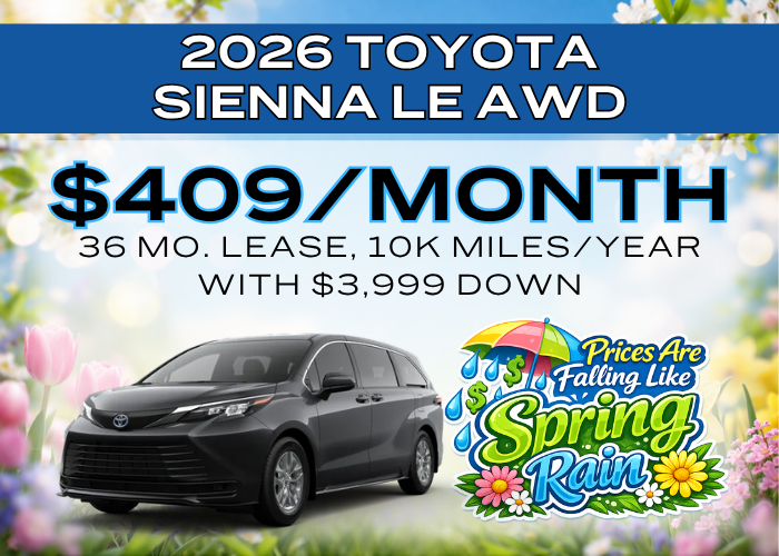 2026 TOYOTA SIENNA LE AWD