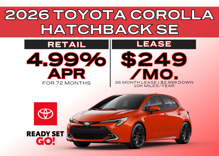 2026 TOYOTA COROLLA HATCHBACK